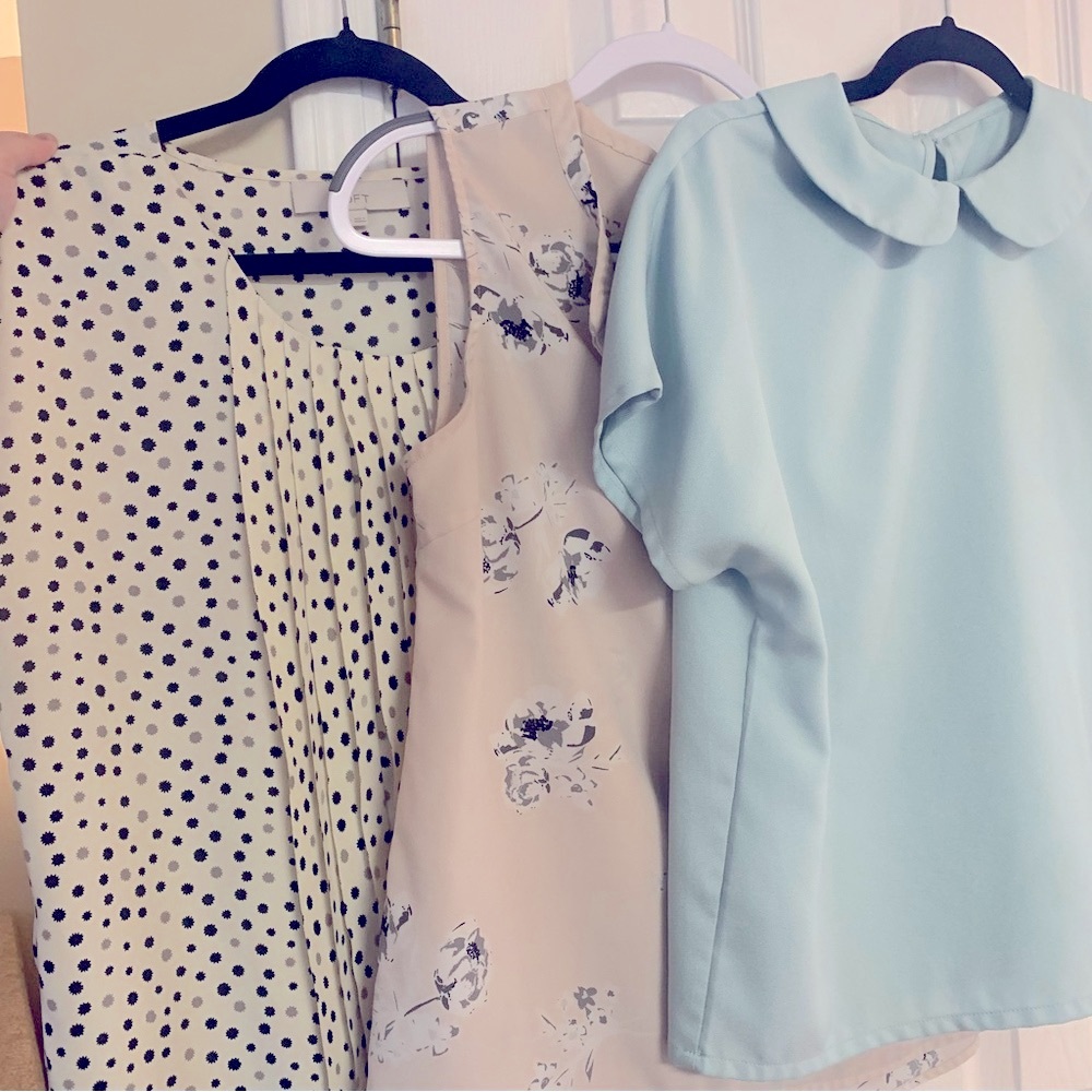 Random Pack of 4 Size M medium or L Large shirts. Business casual styling. - Picture 2 of 12